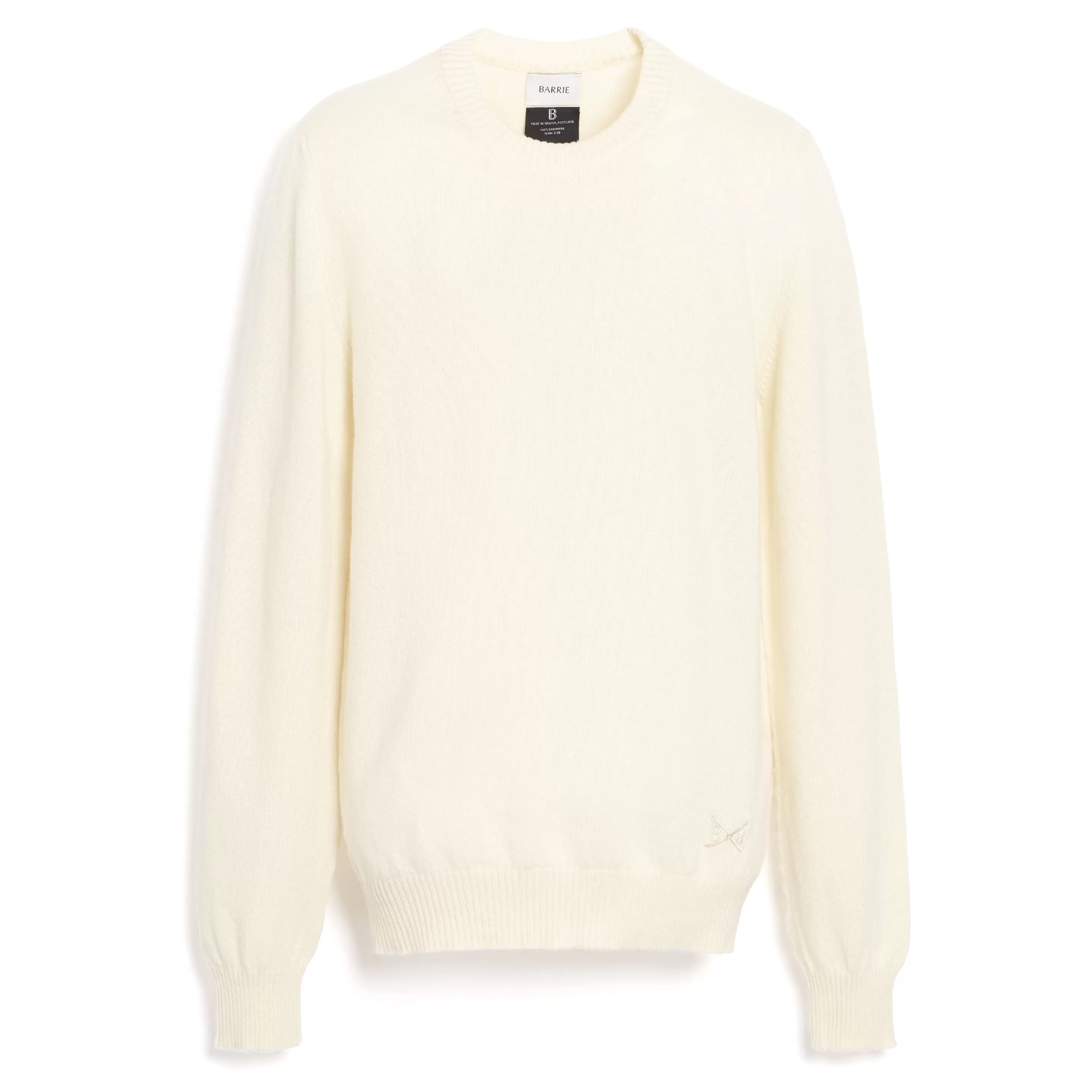 Barrie B Label Round-Neck Cashmere Jumper Flash Sale