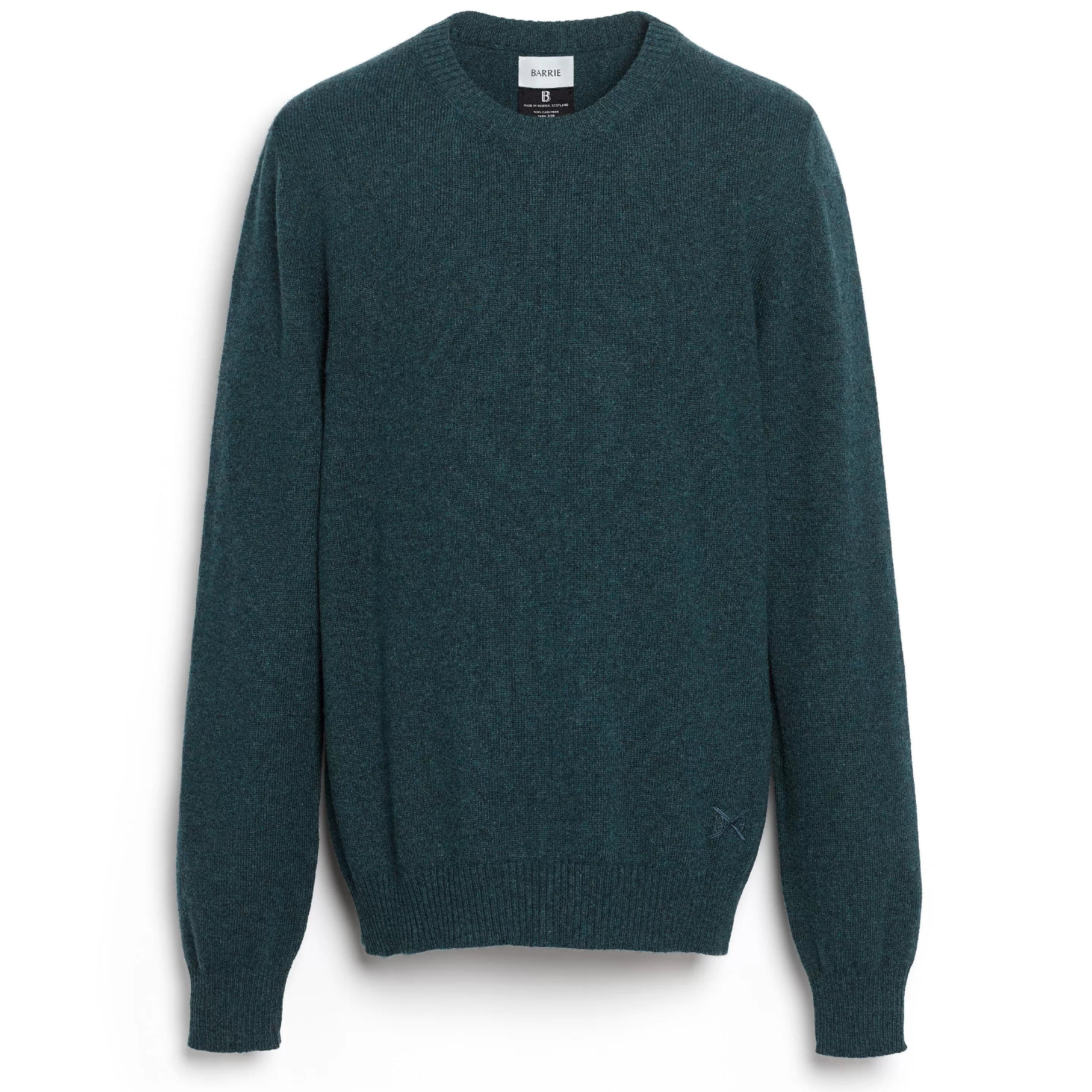 Barrie B Label Round-Neck Cashmere Jumper Clearance