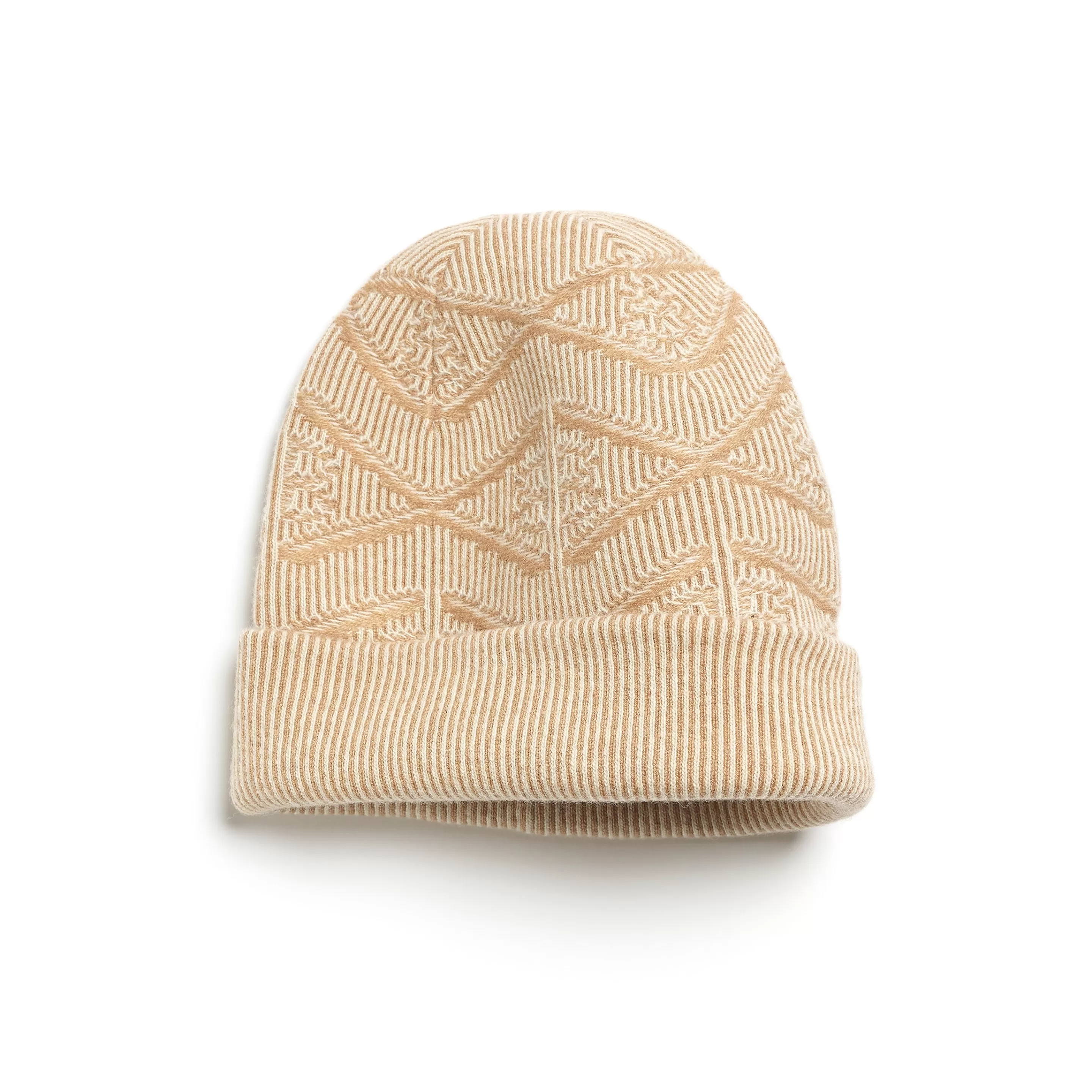 Barrie Beanie Hat In Cashmere With A Monogram Motif Clearance