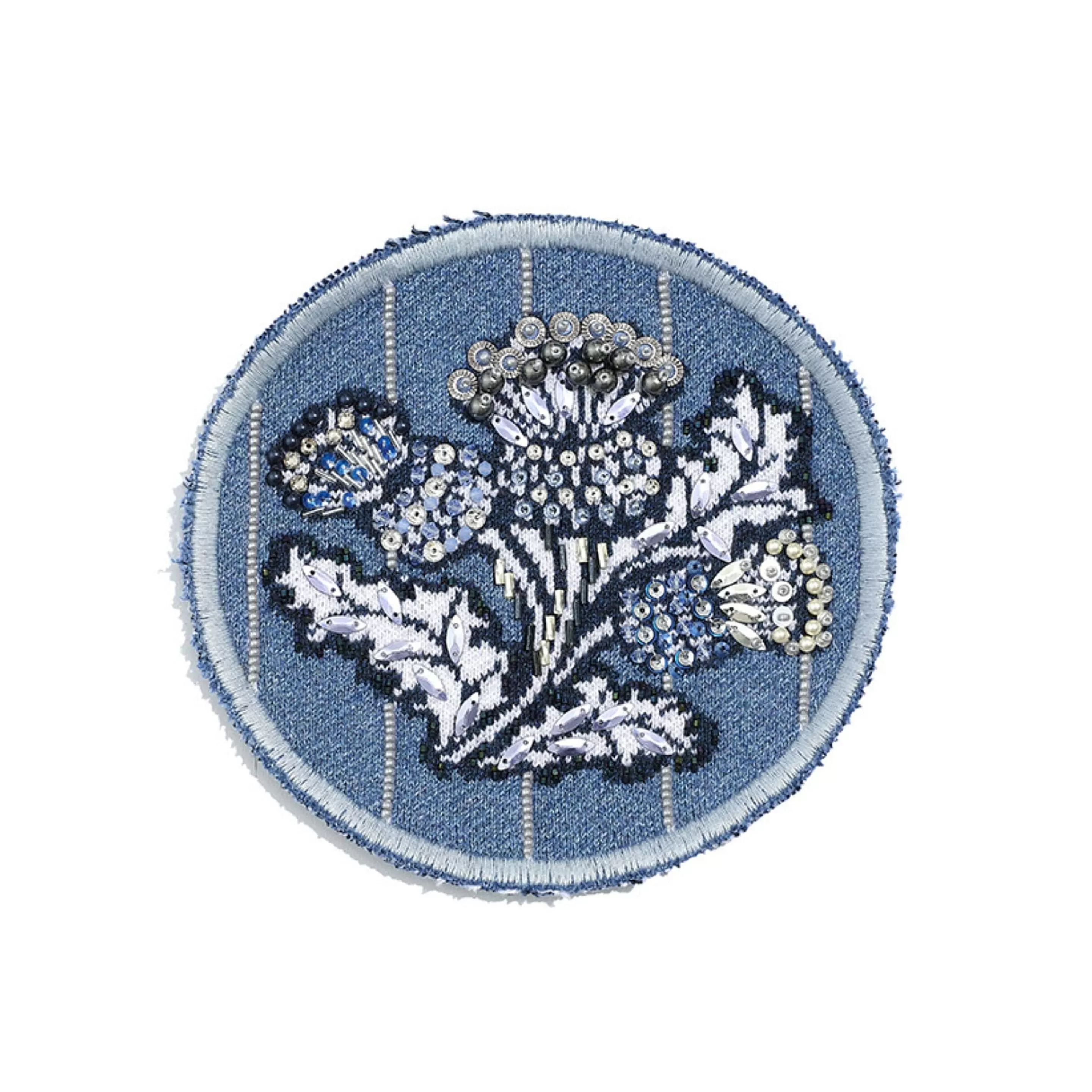 Barrie Cashmere And Cotton Embroidered Patch Hot