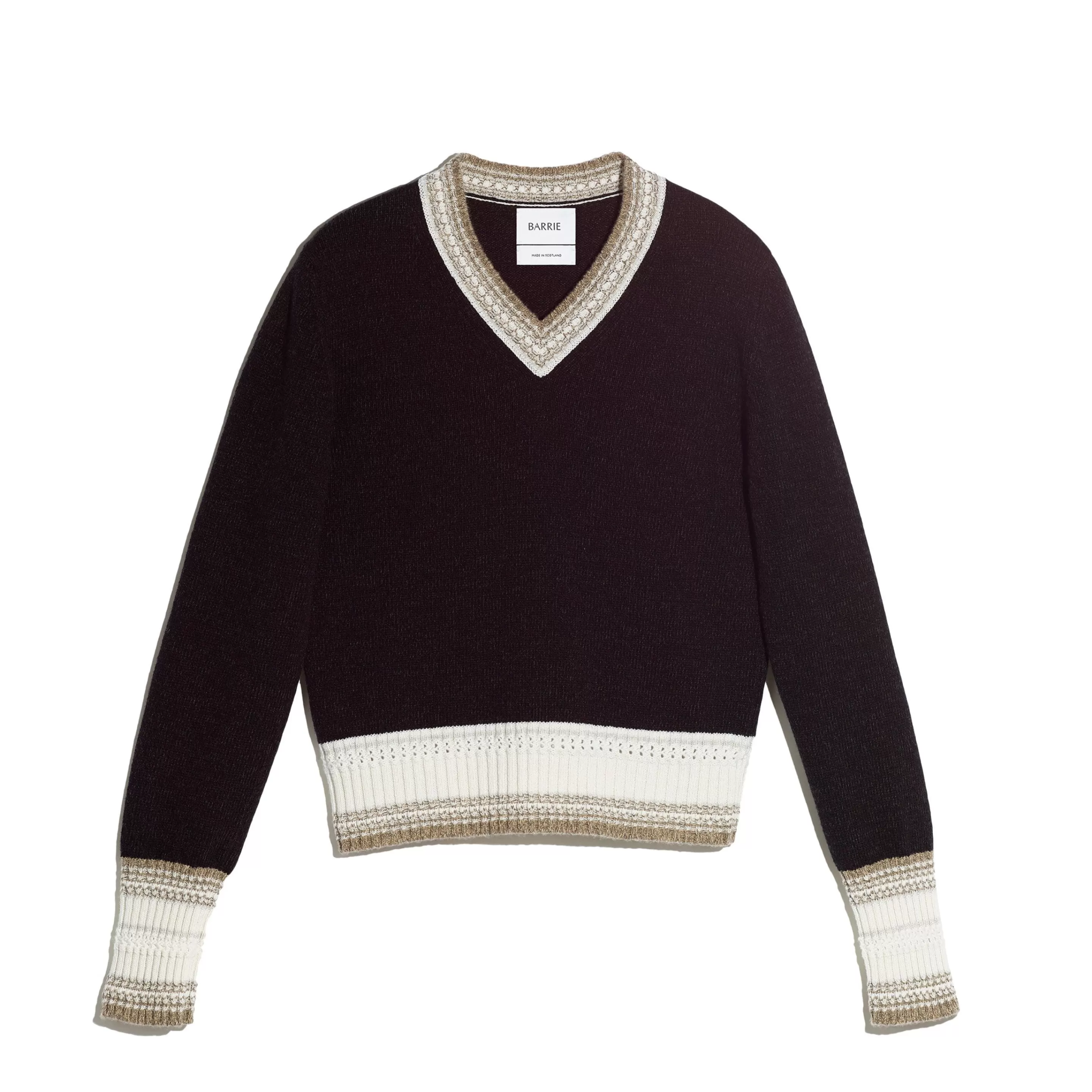 Barrie Cashmere V-Neck Jumper Shop