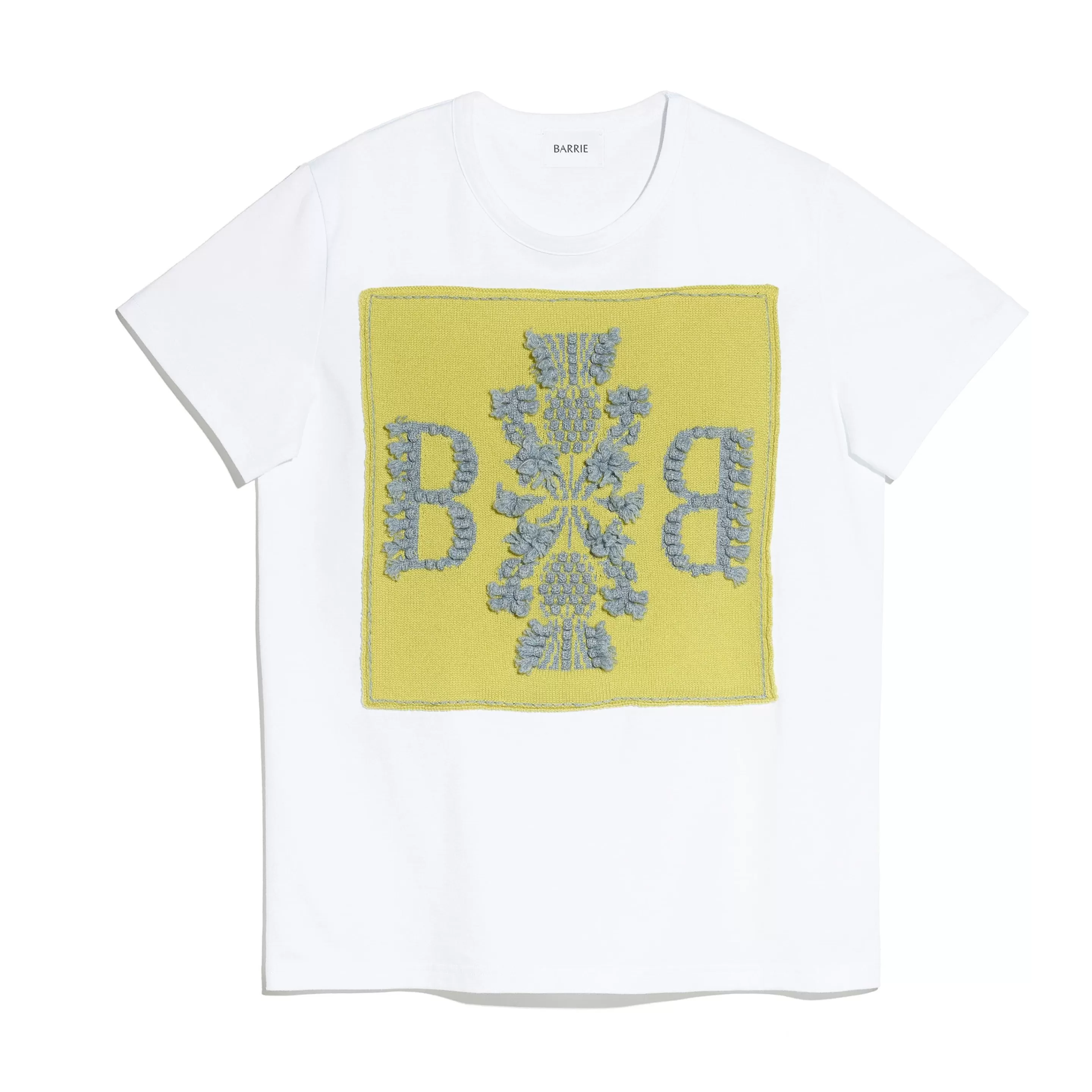 Barrie Cotton T-Shirt With Logo Cashmere Patch Outlet