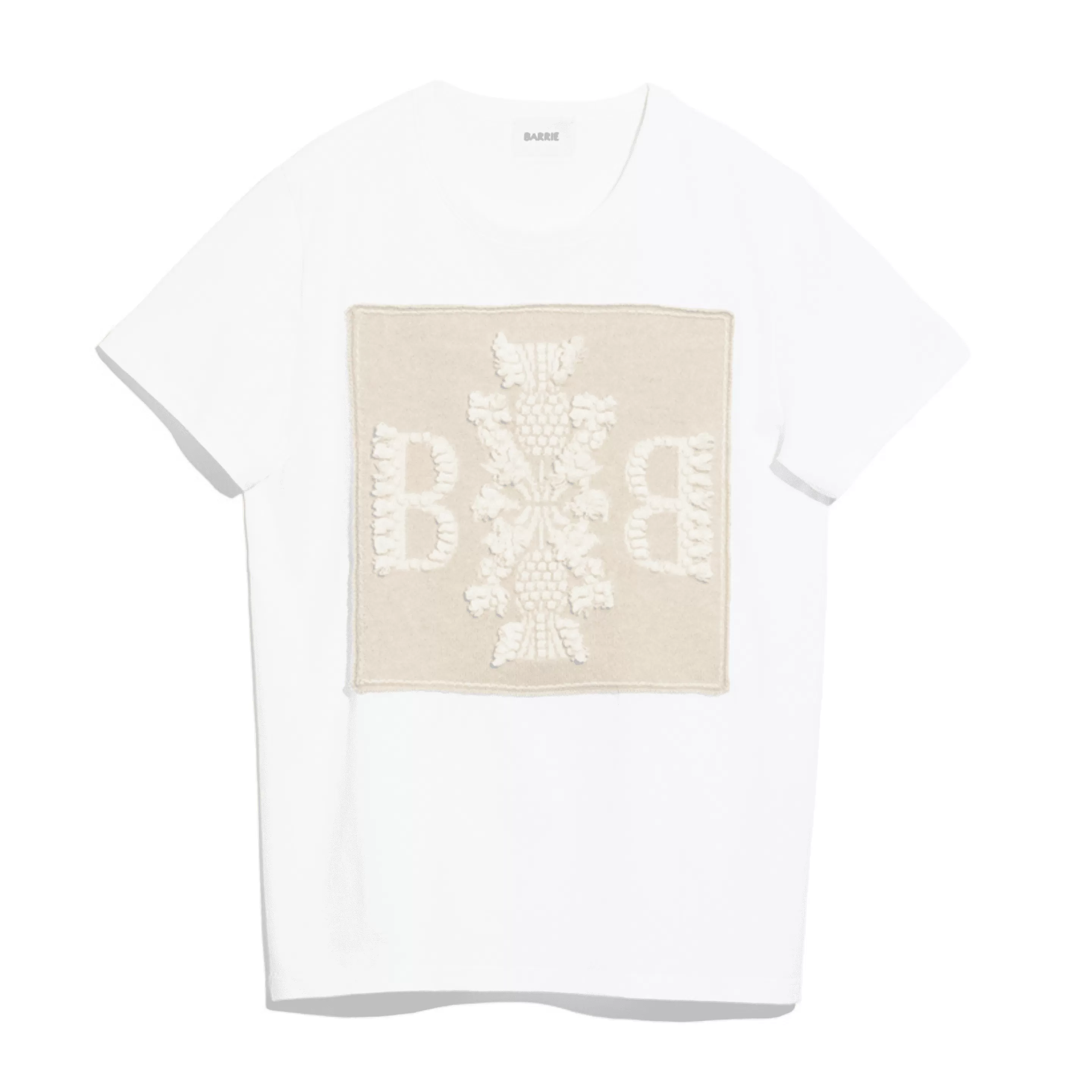 Barrie Cotton T-Shirt With Logo Cashmere Patch Online