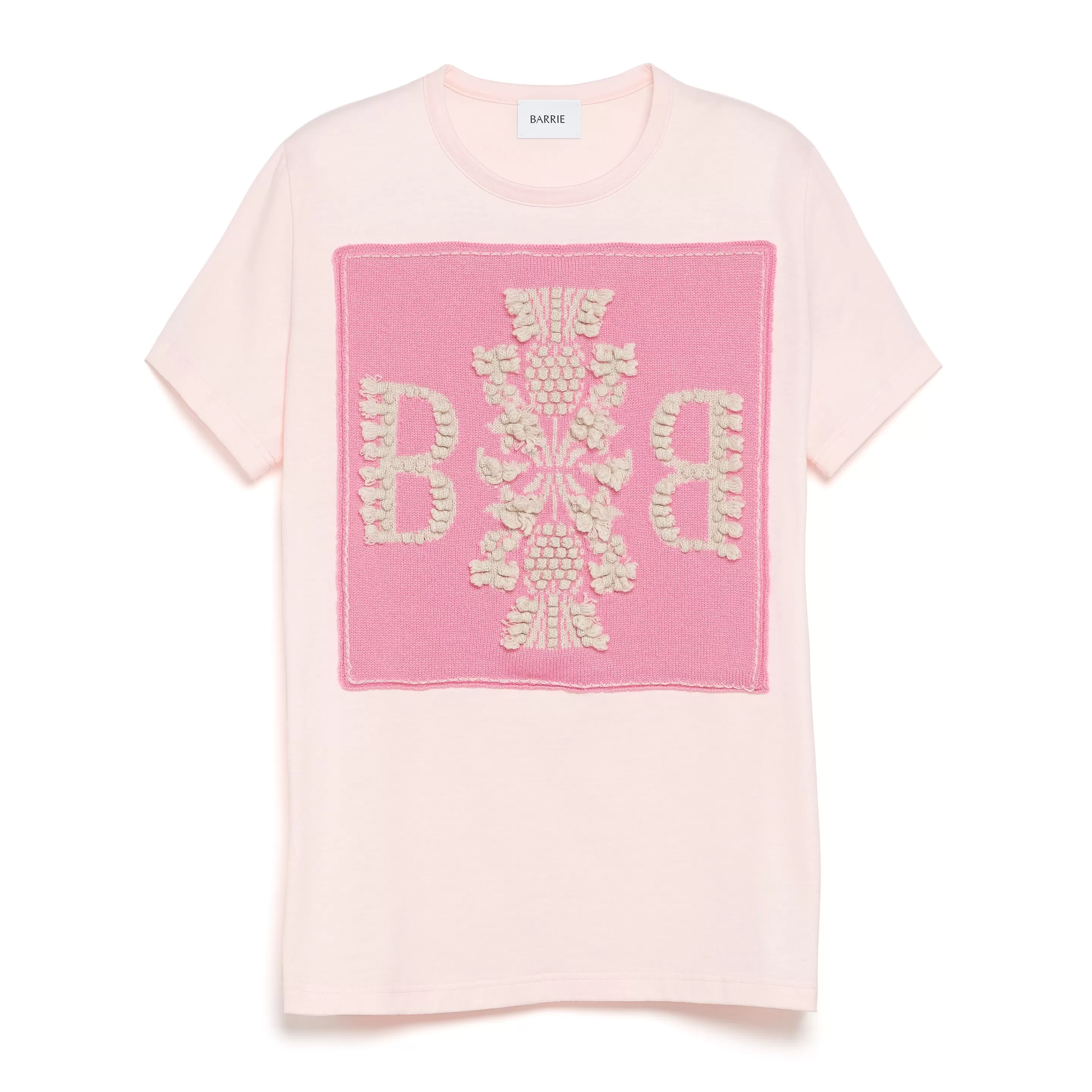 Barrie Cotton T-Shirt With Logo Cashmere Patch Online