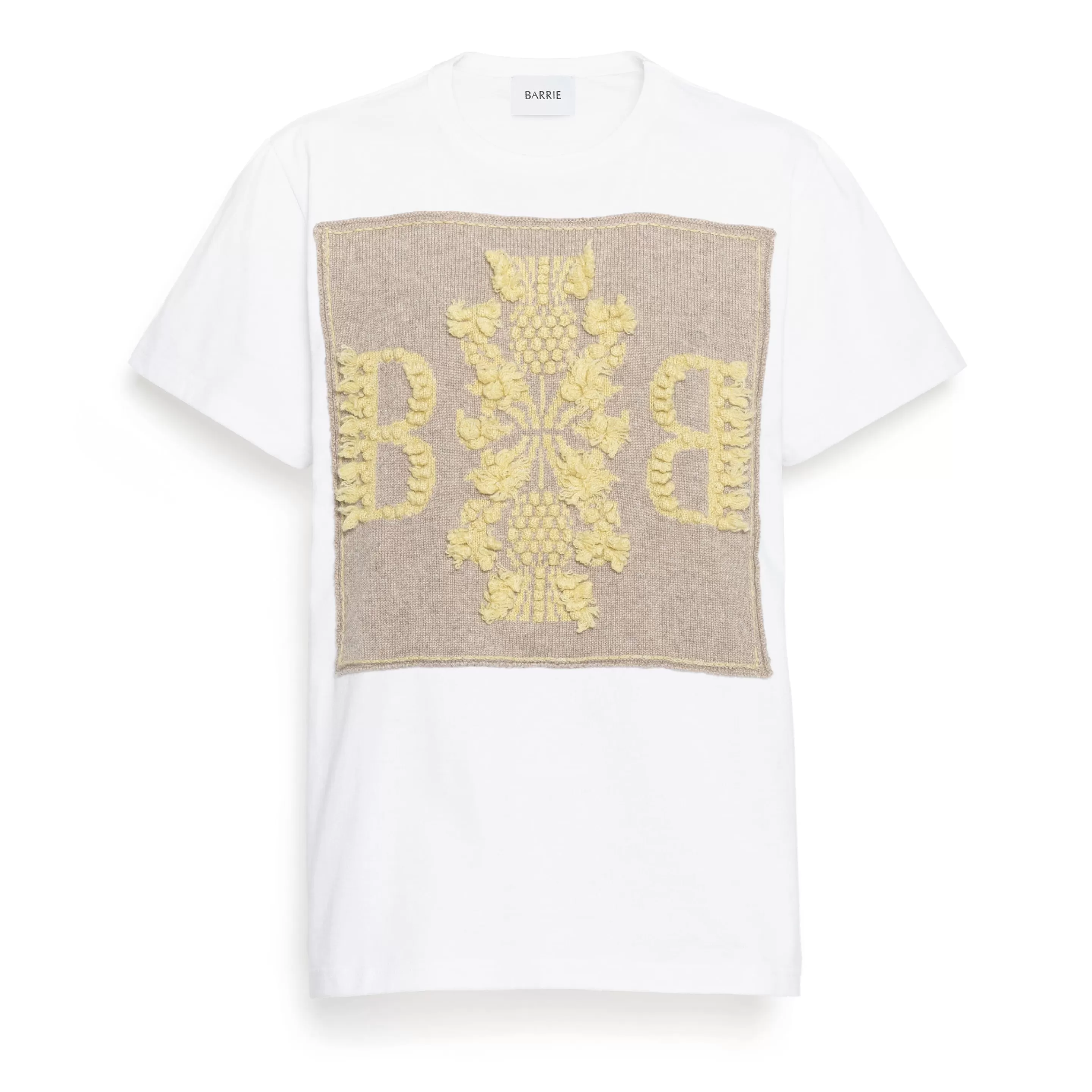 Barrie Cotton T-Shirt With Logo Cashmere Patch Cheap