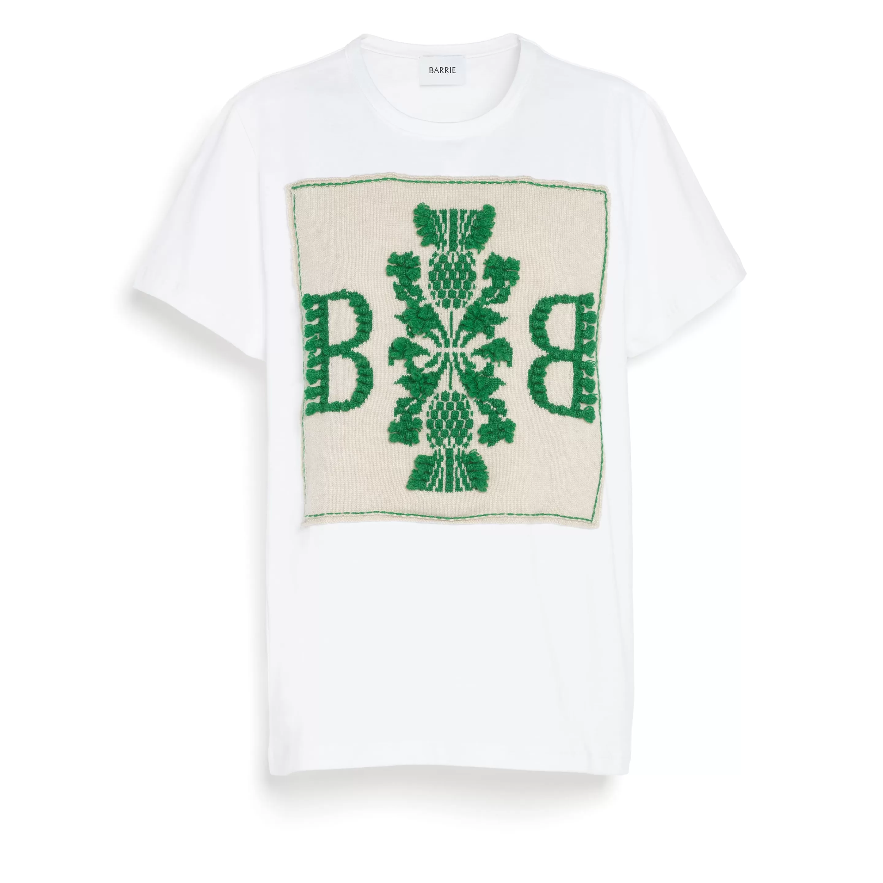 Barrie Cotton T-Shirt With Logo Cashmere Patch Online