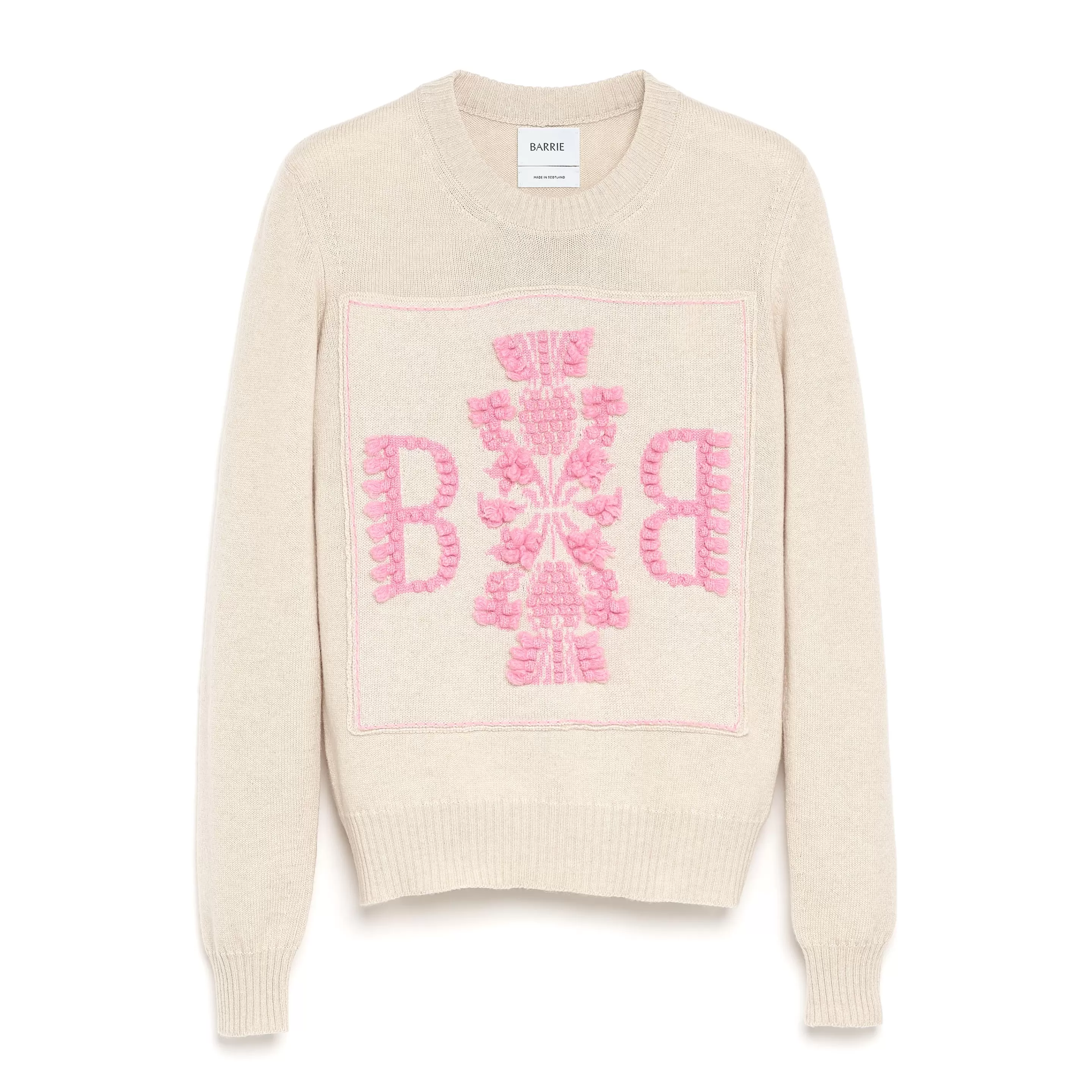 Barrie 3D Cashmere Logo Round-Neck Jumper Store