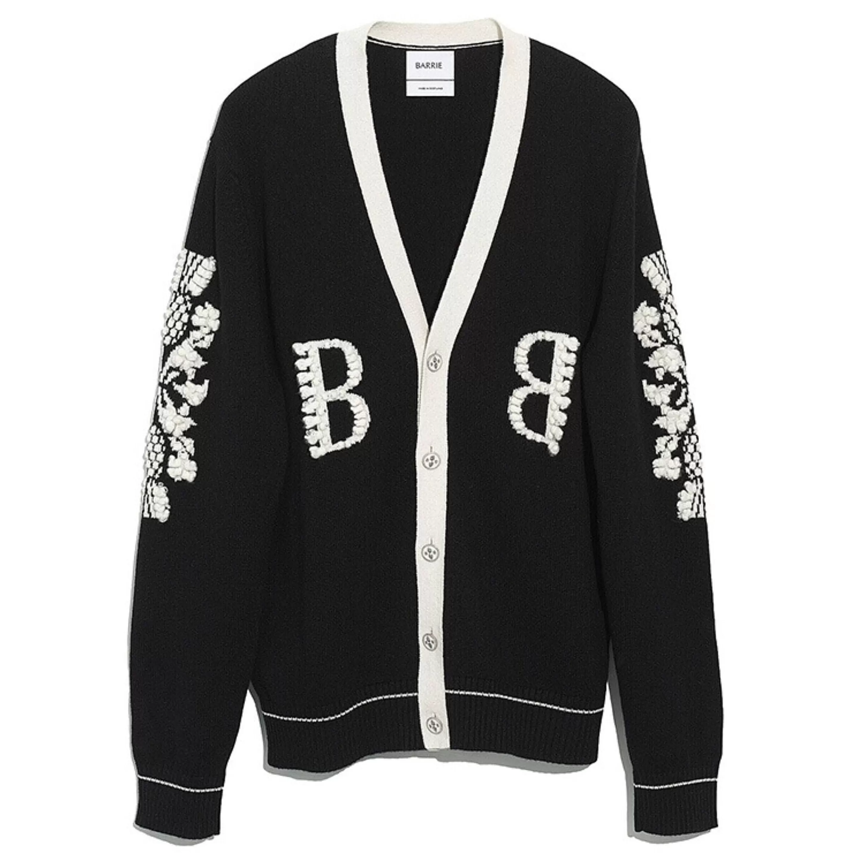 Barrie 3D Logo V-Neck Cashmere Cardigan Cheap