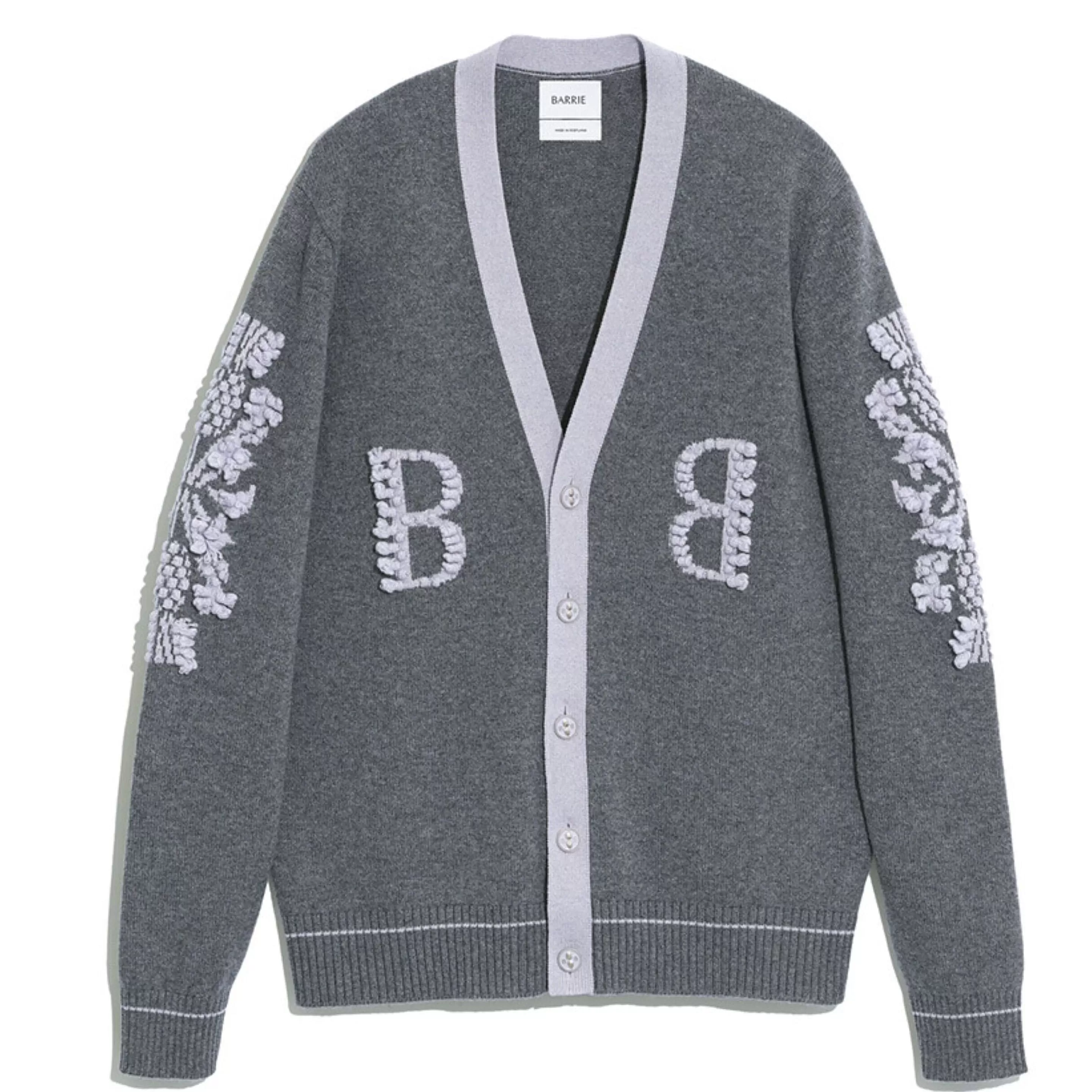 Barrie 3D Logo V-Neck Cashmere Cardigan Sale