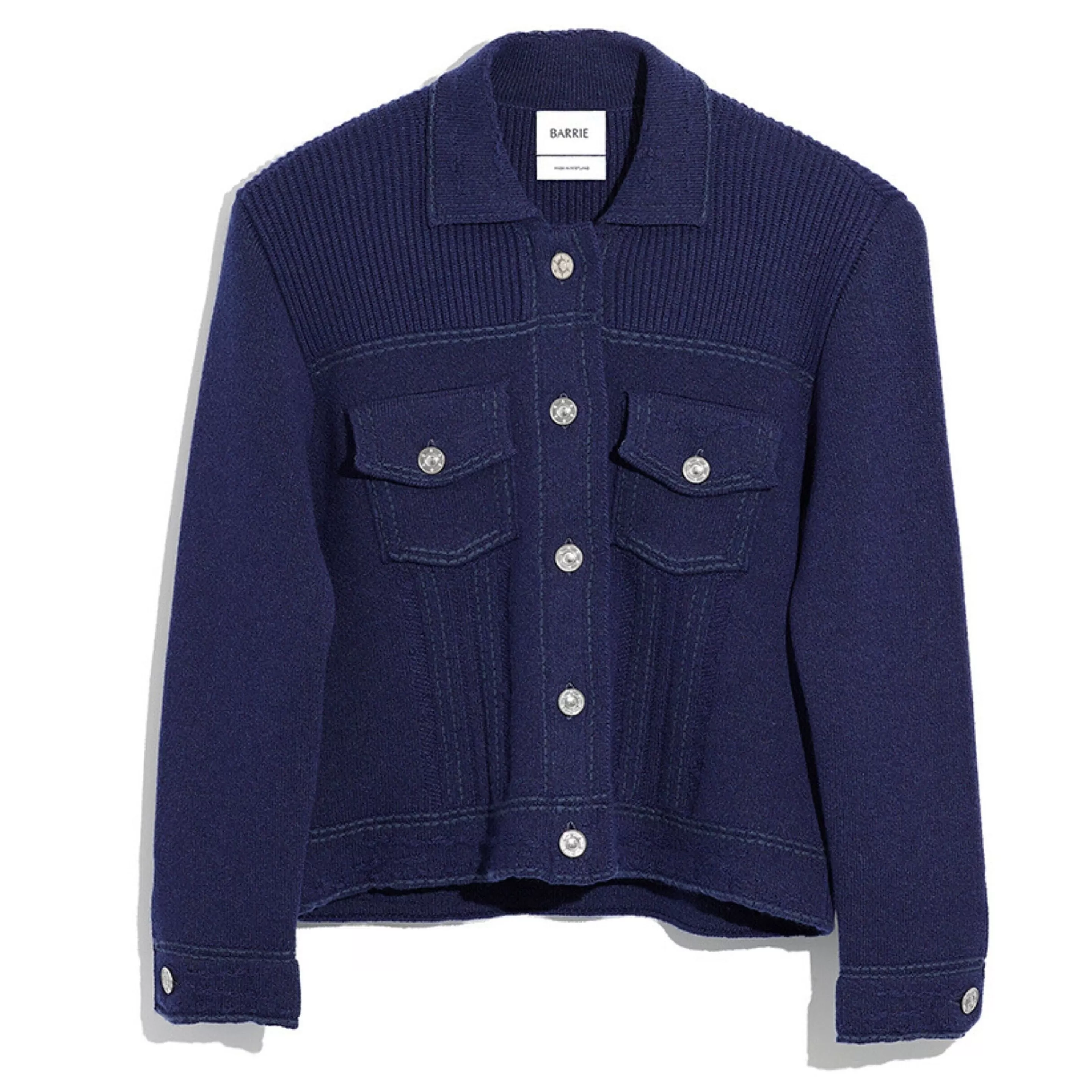 Barrie Denim Cashmere And Cotton Jacket Online