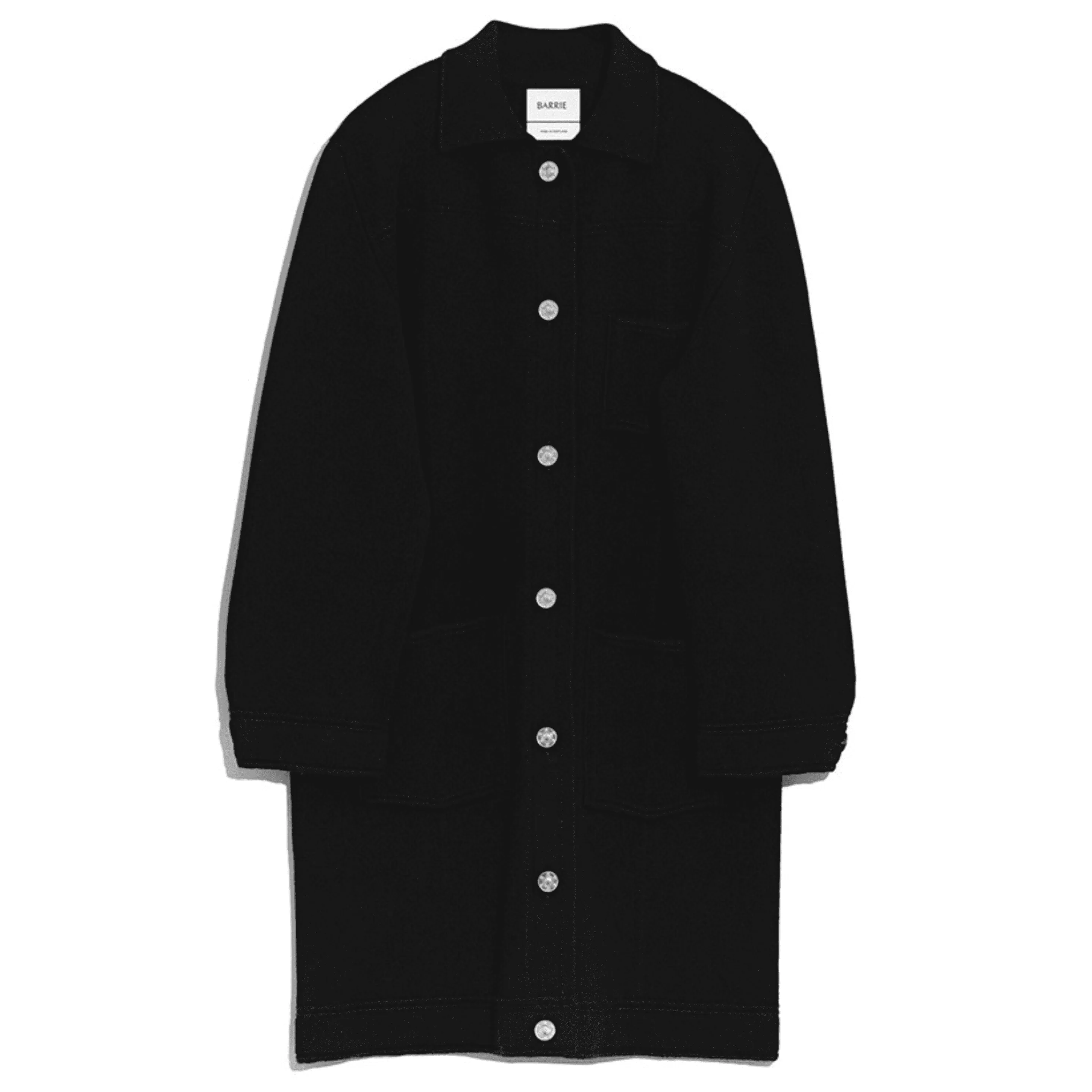 Barrie Denim Cashmere And Cotton Long Jacket Clearance