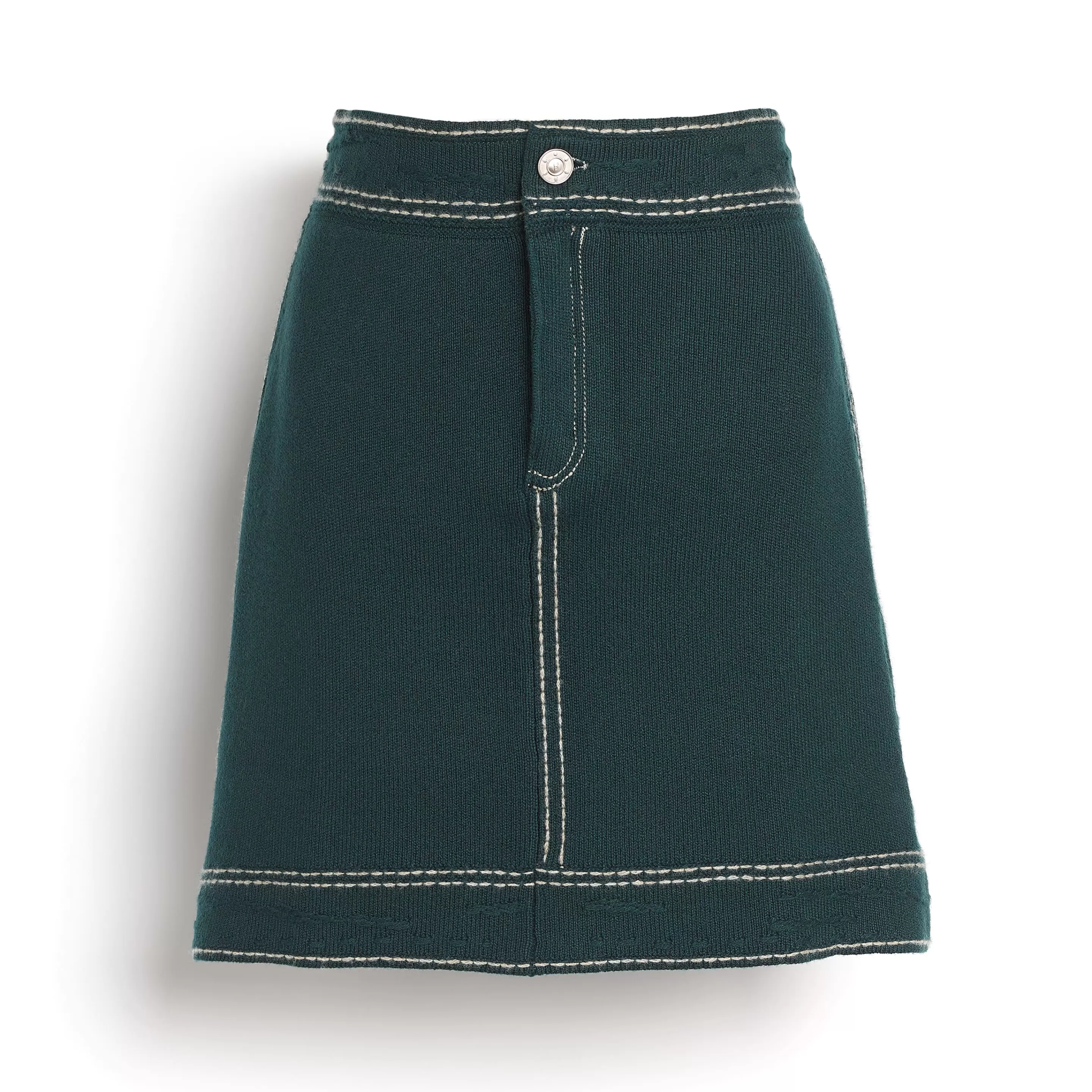 Barrie Denim Cashmere And Cotton Skirt Store