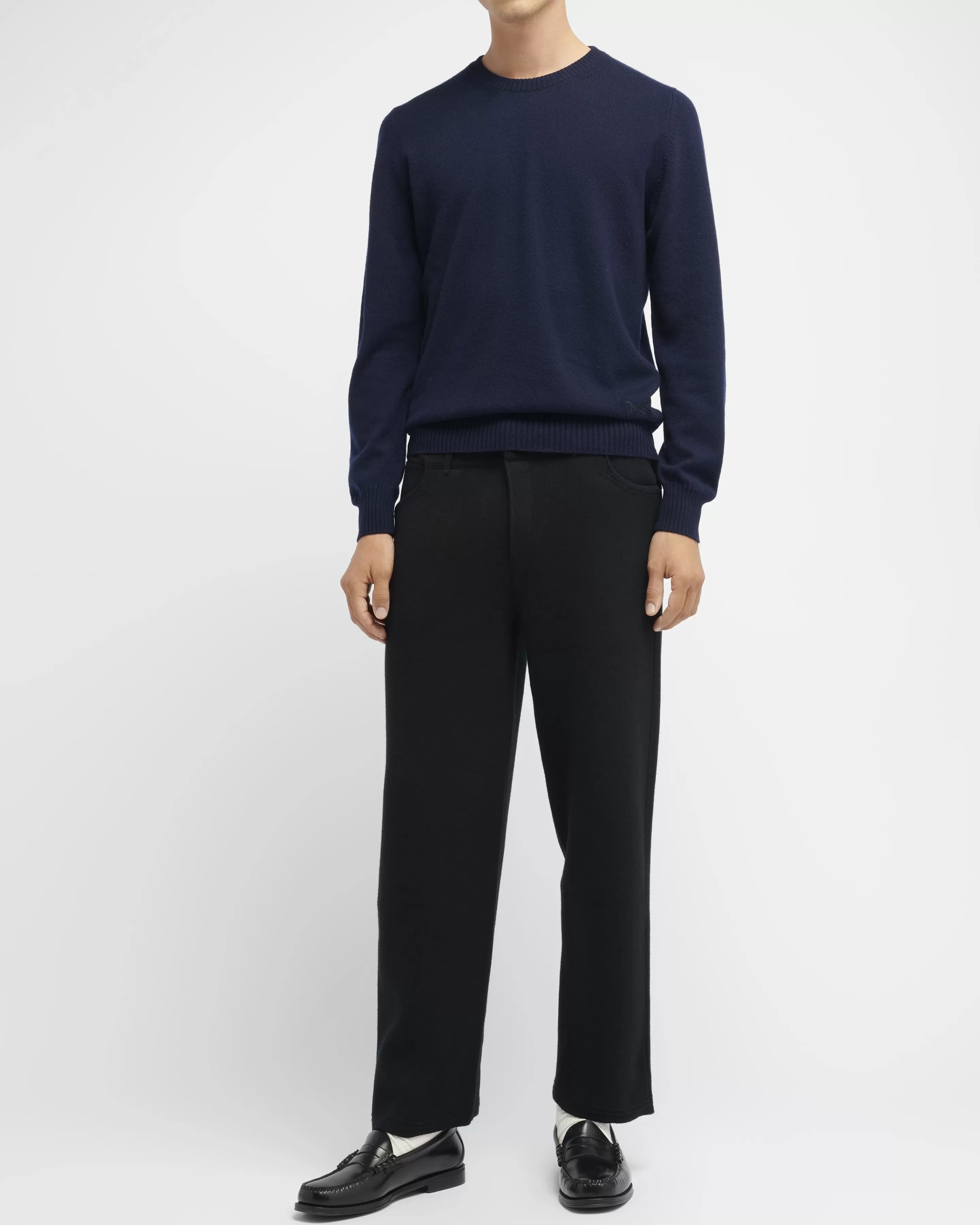 Barrie Denim Cashmere And Cotton Trousers Outlet