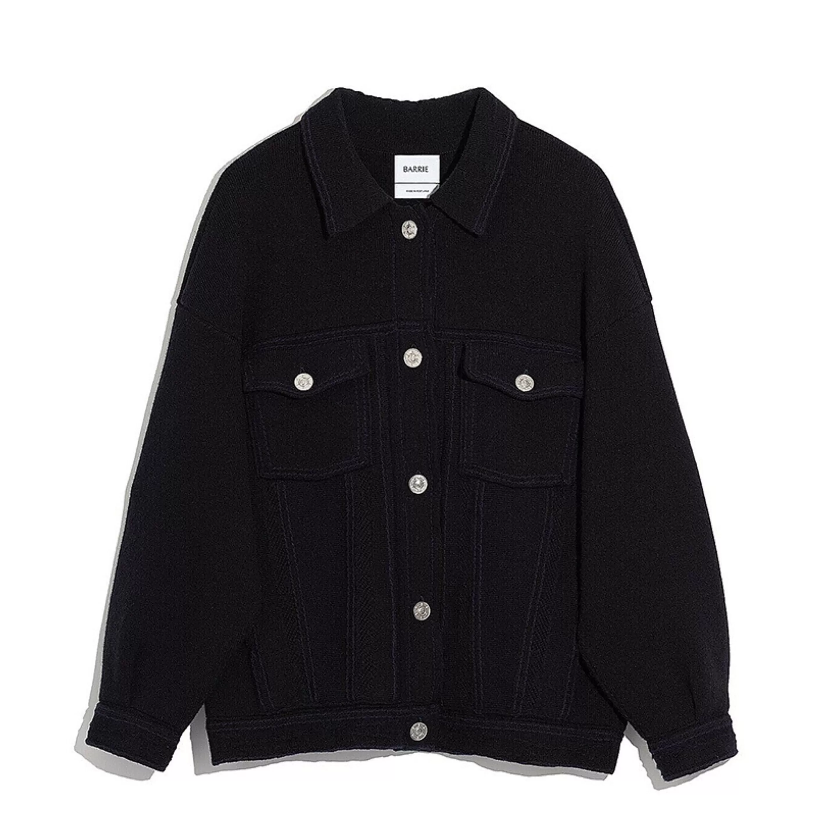 Barrie Denim Oversized Cashmere And Cotton Jacket Fashion