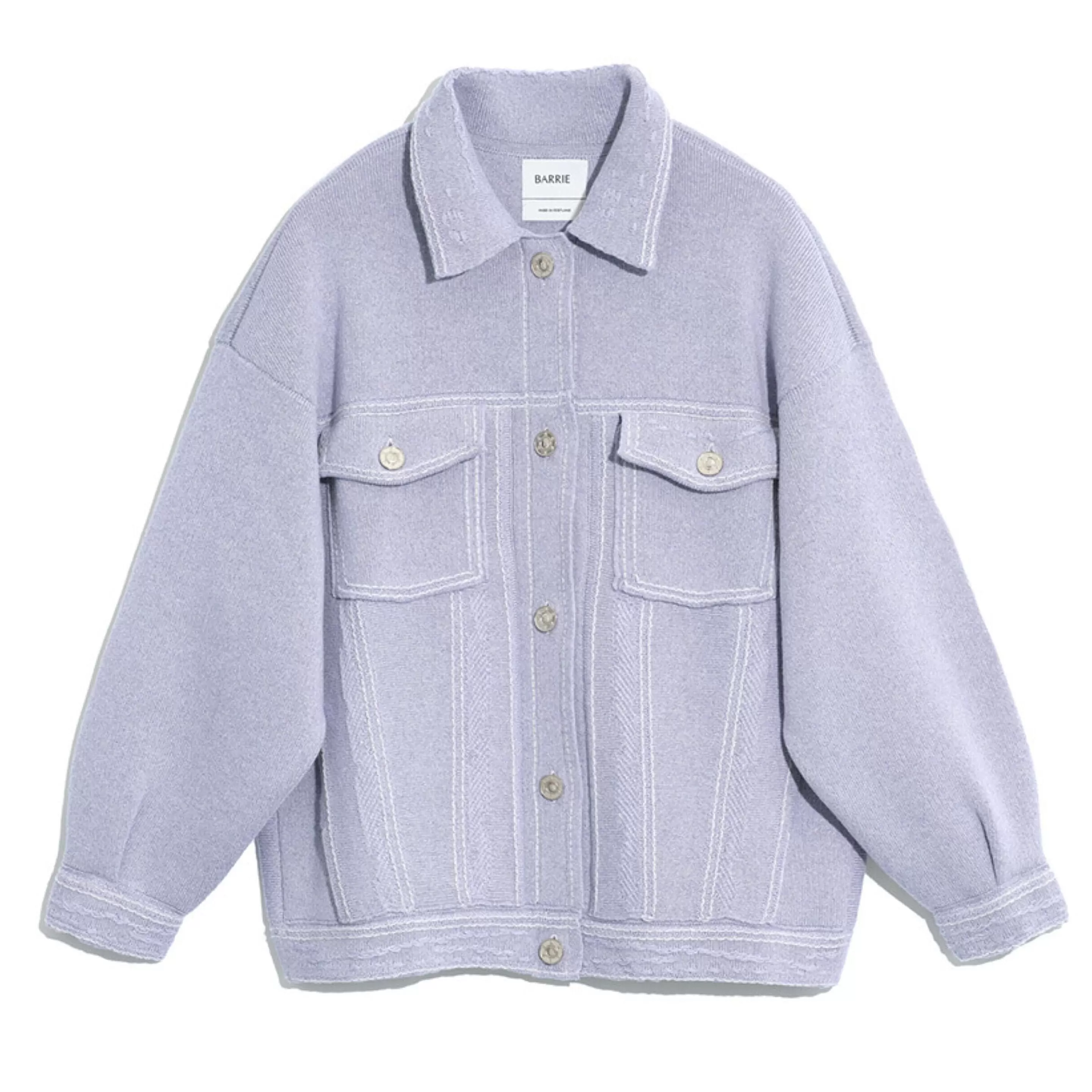 Barrie Denim Oversized Cashmere And Cotton Jacket Hot