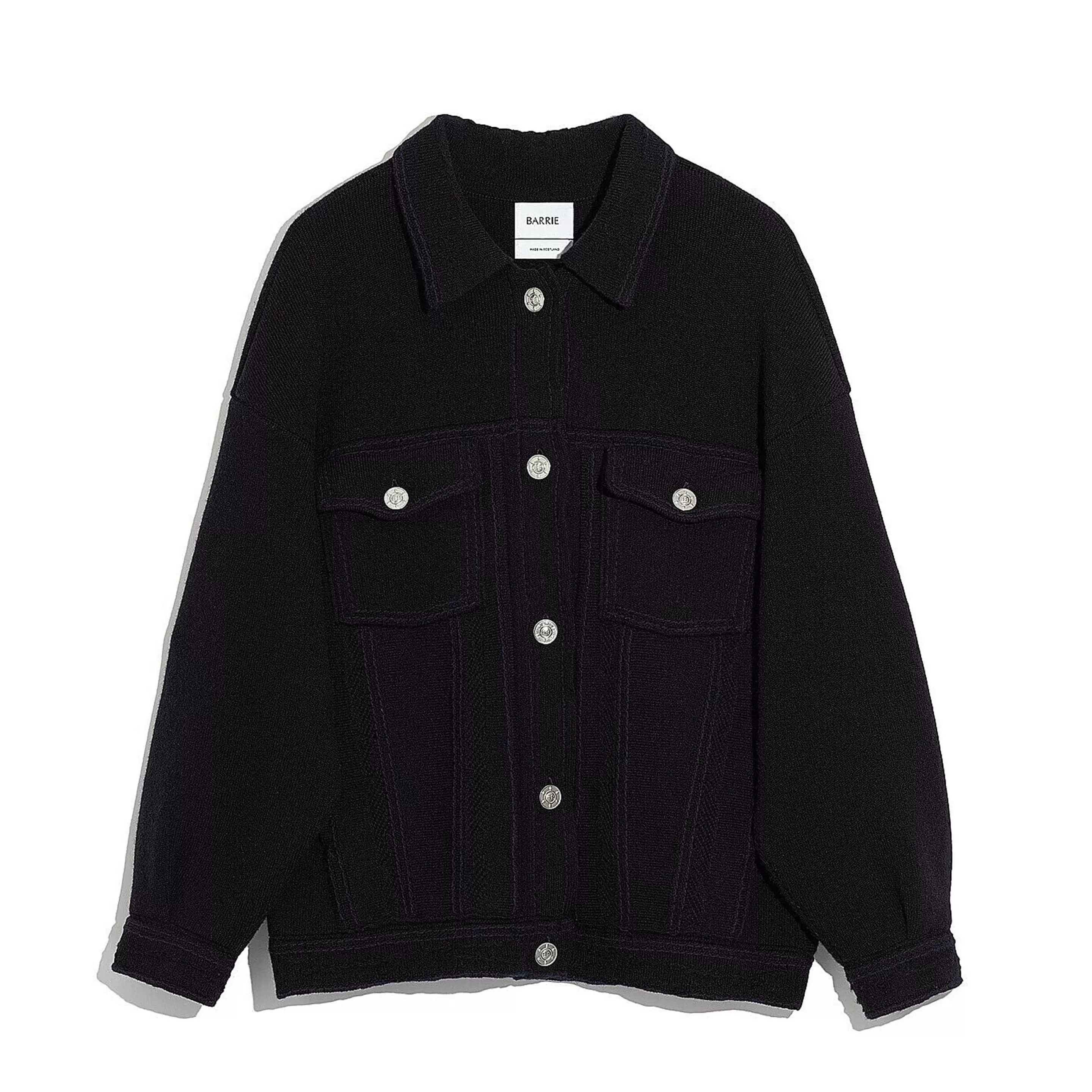 Barrie Denim Oversized Cashmere And Cotton Jacket Online