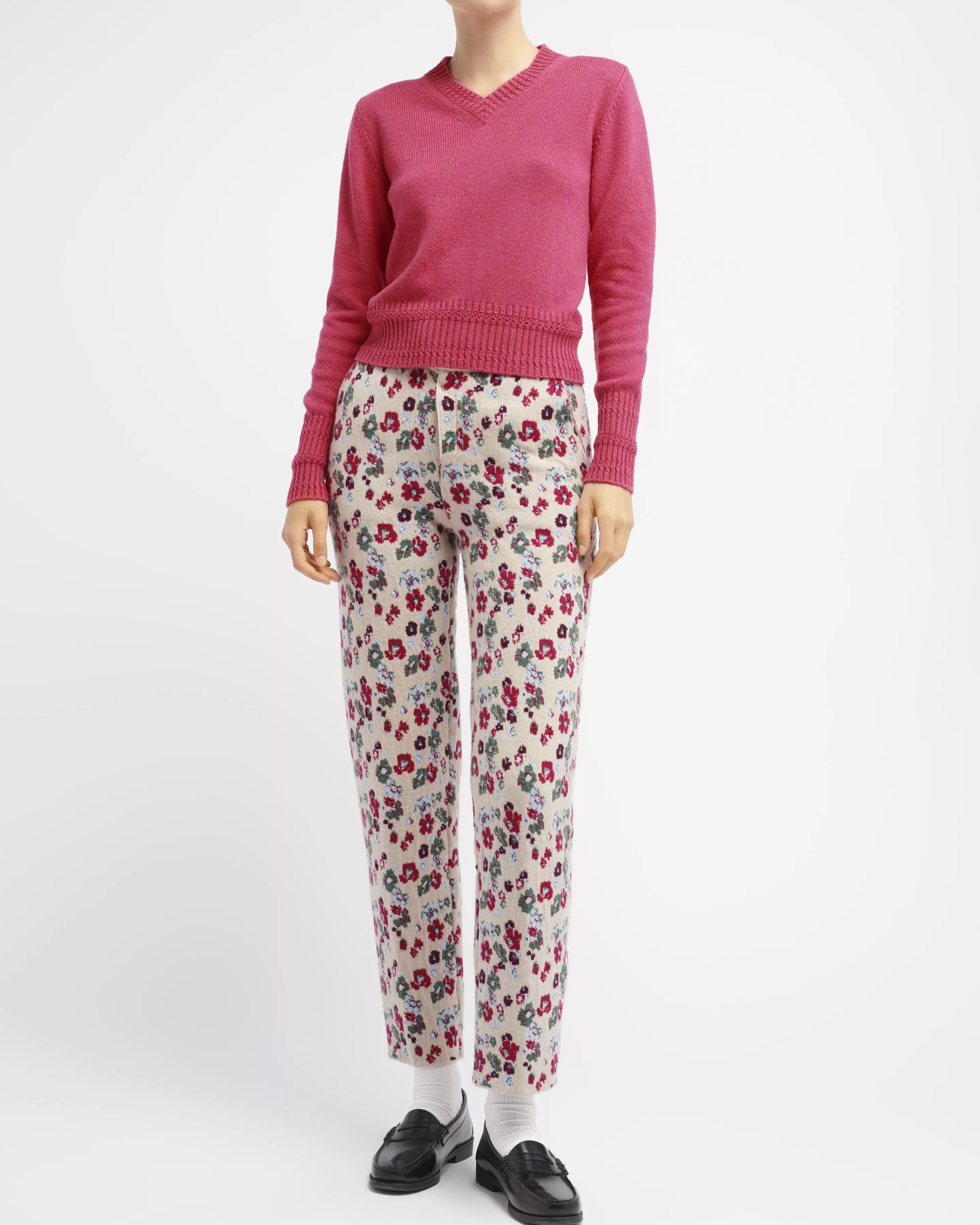 Barrie Floral Tailoring Trousers Clearance