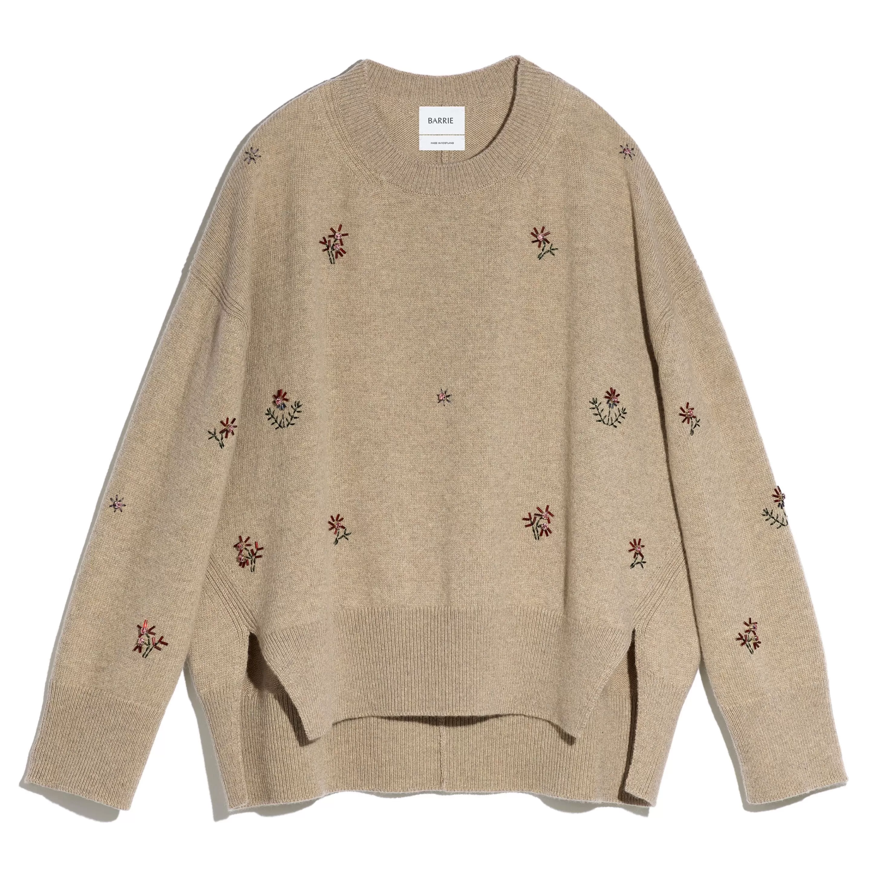 Barrie Iconic Oversized Embroidered Jumper In Cashmere Fashion