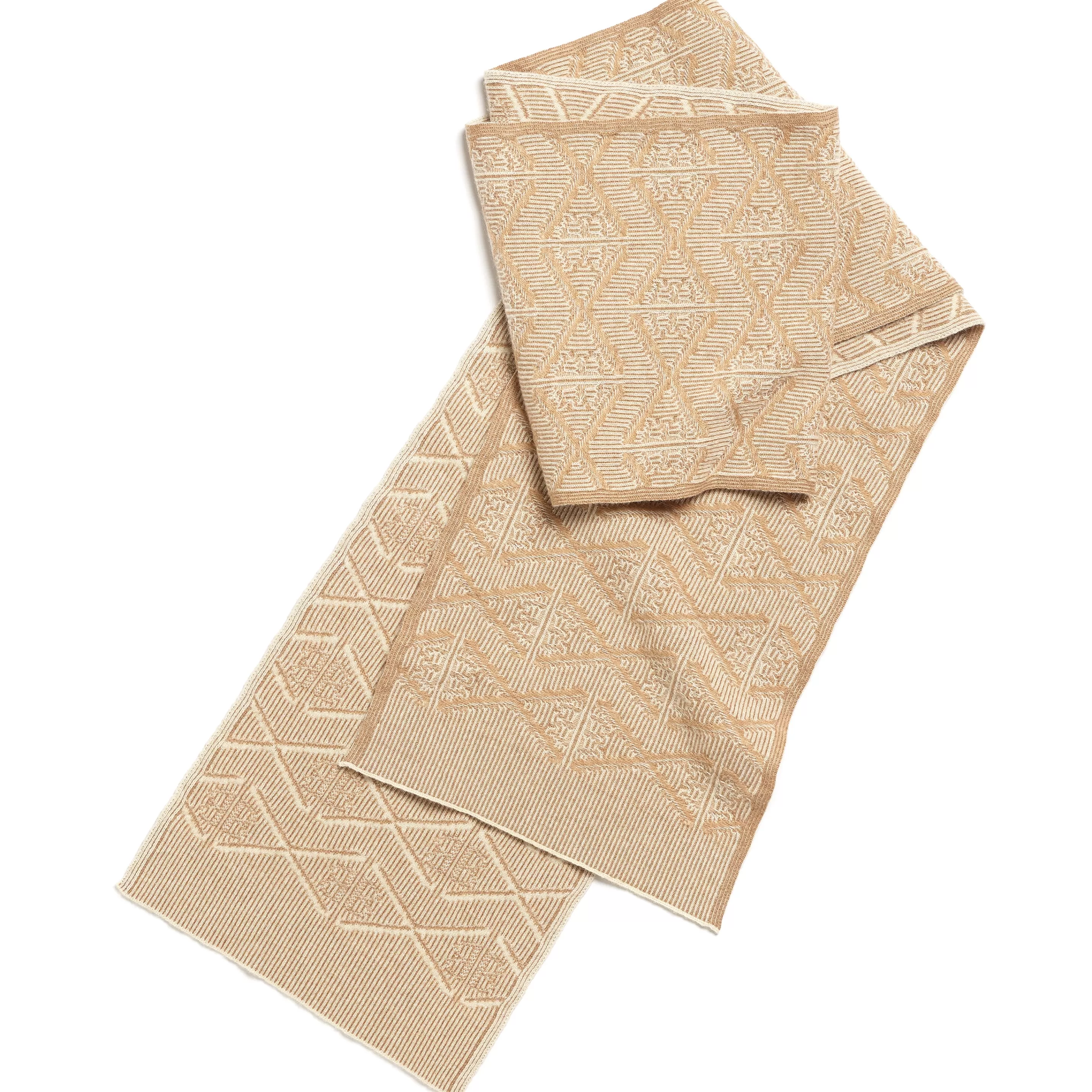 Barrie Scarf In Cashmere With A Monogram Motif Clearance