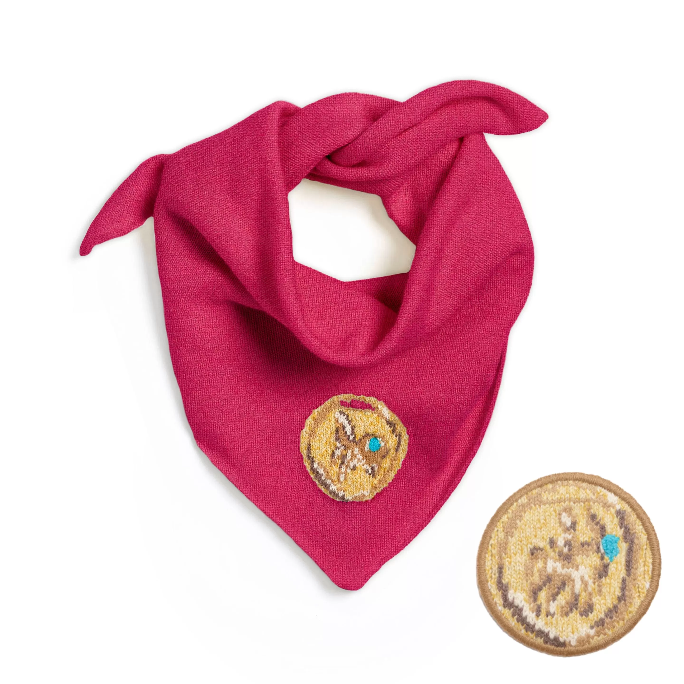 Barrie Scarf In Cashmere With Sagittarius Zodiac Motif Best Sale