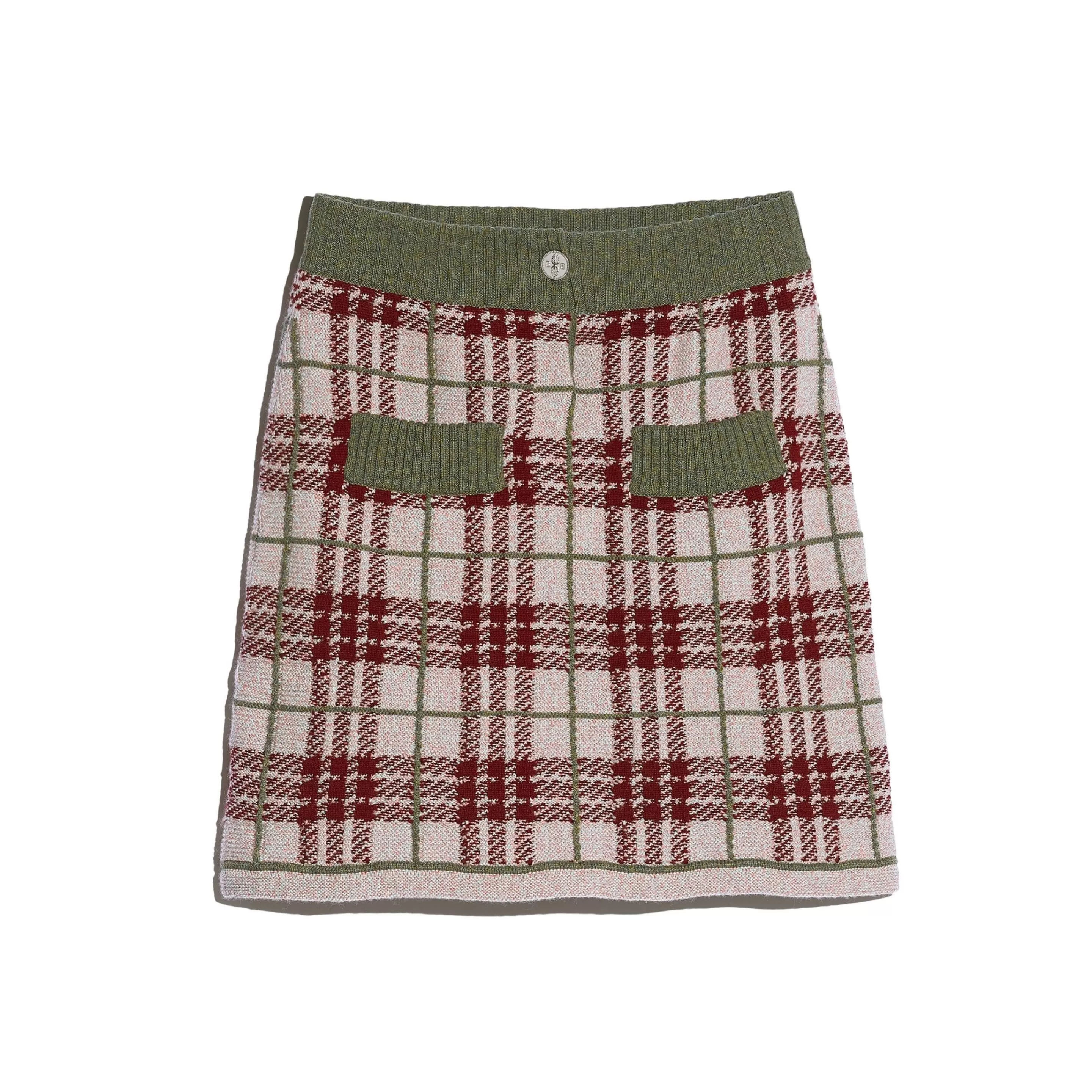 Barrie Short Cashmere Tartan Skirt Shop