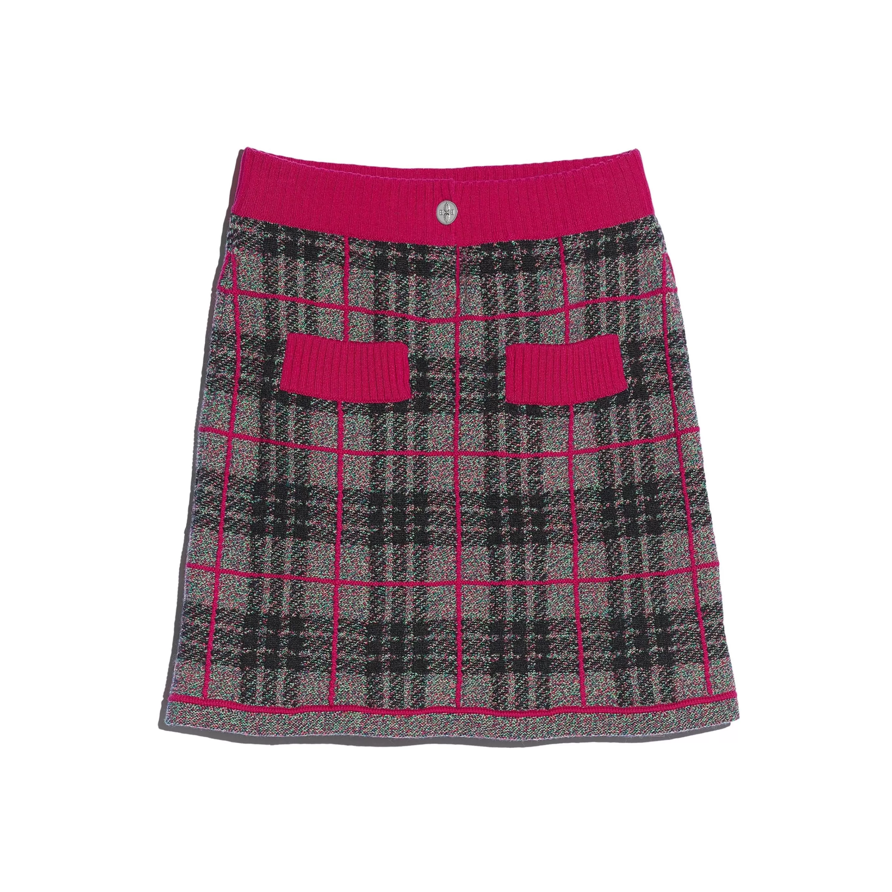 Barrie Short Cashmere Tartan Skirt Online