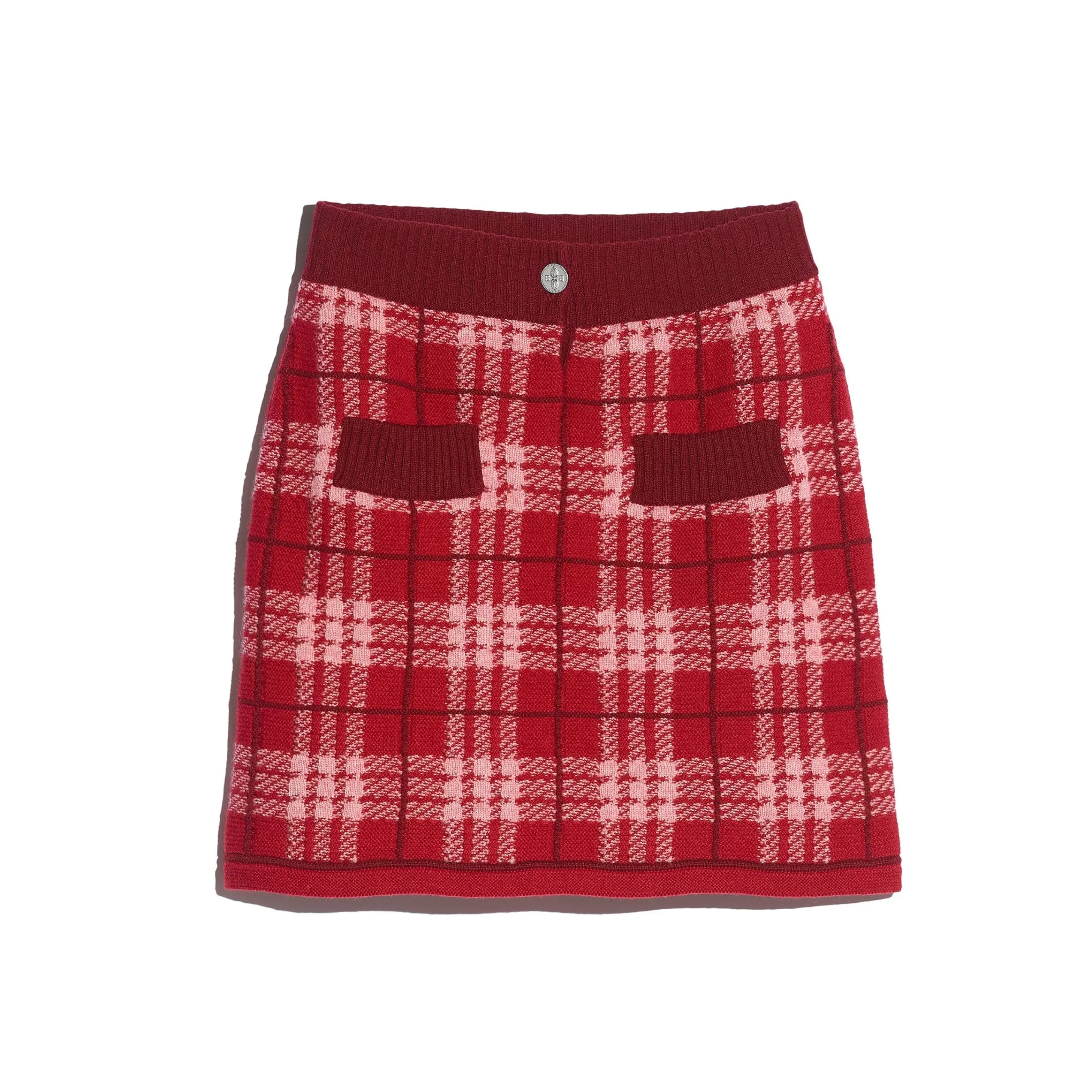 Barrie Short Cashmere Tartan Skirt Hot