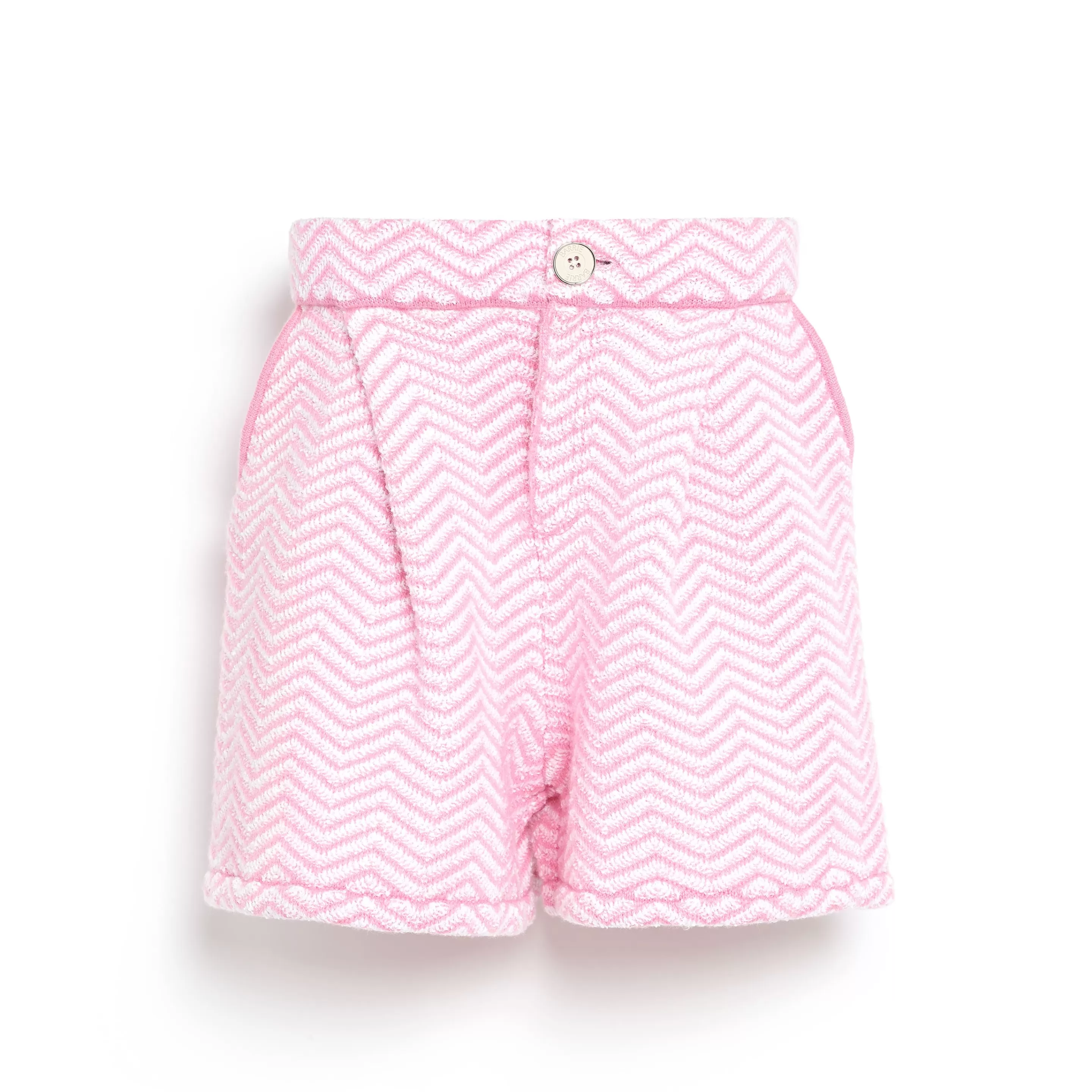 Barrie Shorts With A Chevron Motif In Cashmere And Cotton Best Sale