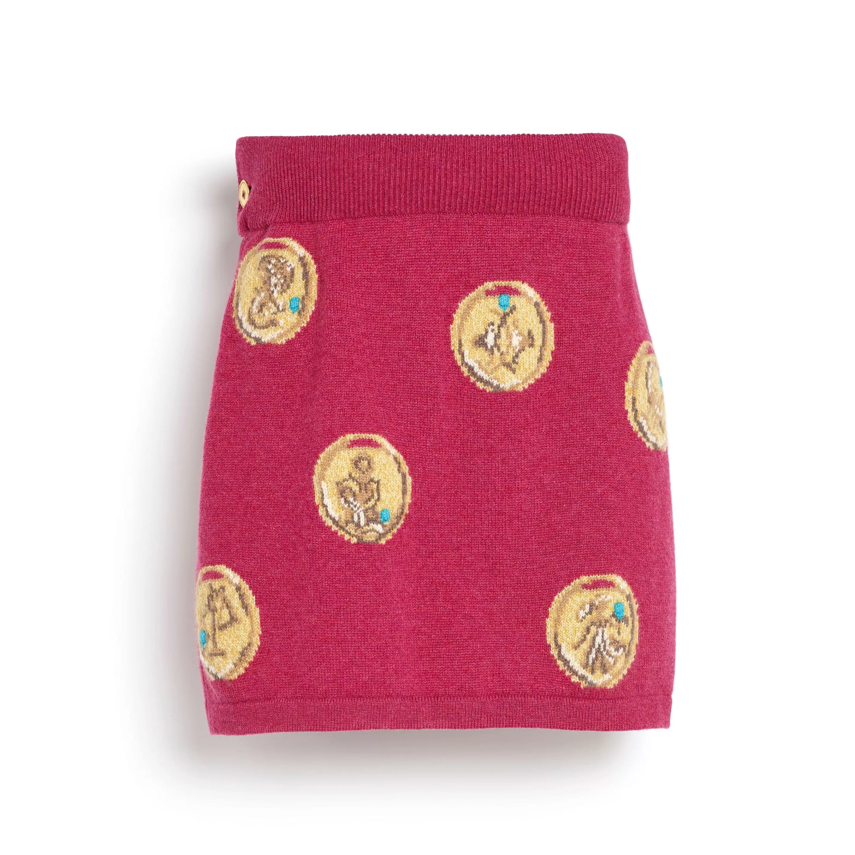 Barrie Skirt In Cashmere With A Zodiac Motif Flash Sale