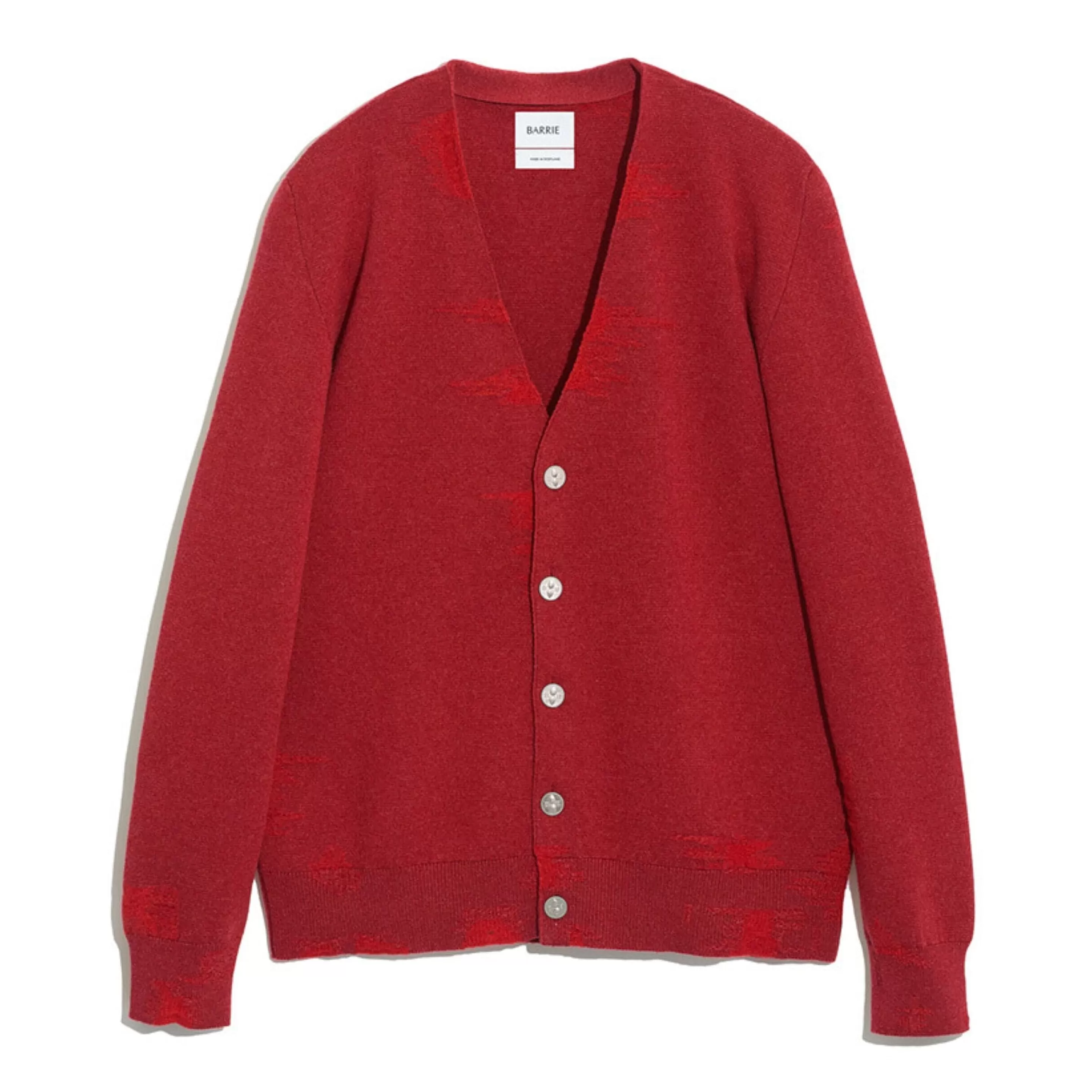 Barrie V-Neck Cashmere, Cotton And Lambswool Cardigan Clearance